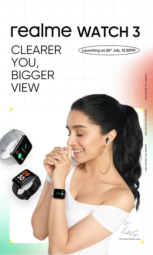 realme watch 3 shraddha kapoor