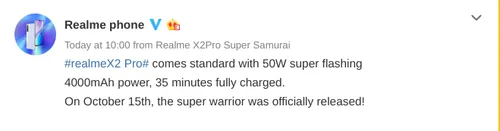 realme x2 pro 50w