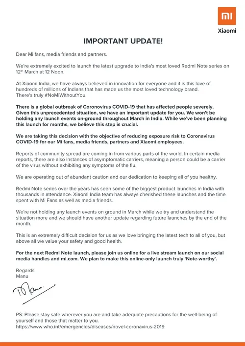 redmi note 9 notice