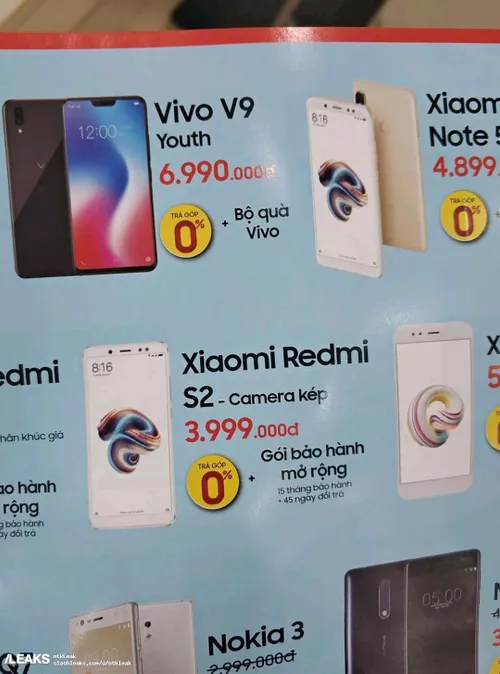 redmi s2 pricing leak