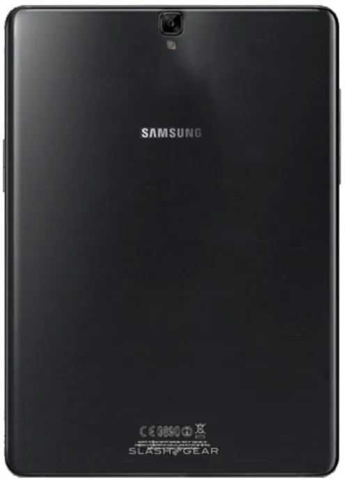 render of the rear of the galaxy tab s3