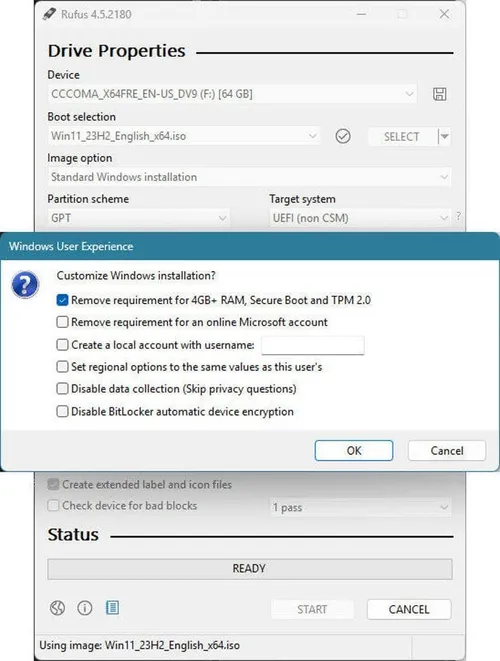 rufus windows compatibility