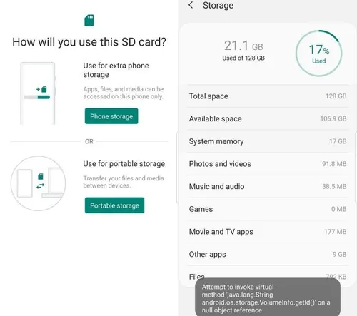 samsung adoptable storage