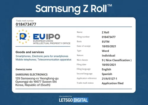 samsung galaxy z roll a