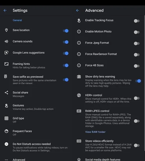 samsung gcam features