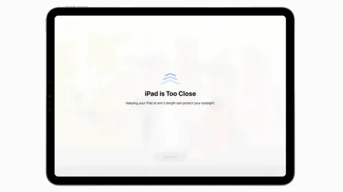 screen distance on ipados 17