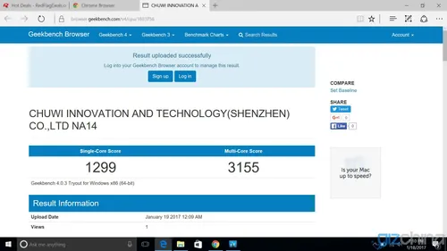 screenshot 1 geekbench