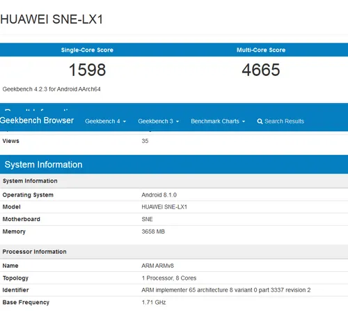 screenshot 2018 08 17 huawei sne lx1 geekbench browser