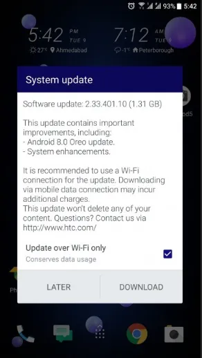 screenshot 2018 1 9 image from android 8 0 oreo for htc u11 starts arriving in emea region