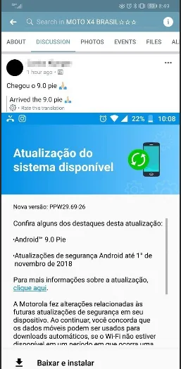 screenshot 2018 11 28 image from motorola starts rolling out android 9 pie update to the moto x4