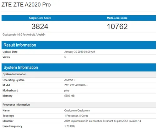 screenshot 2019 01 30 image from zte axon 10 pro benchmark suggests itll be a worthy galaxy s10 competitor