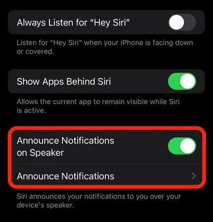 siri announce notifications apple iphone 3