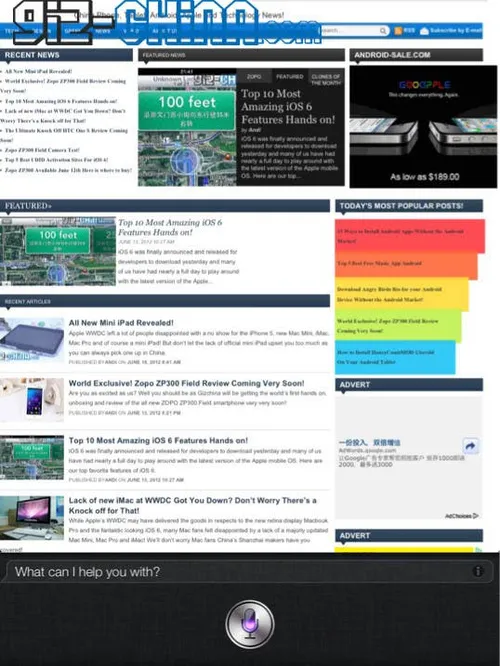 siri on the ipad 1 install