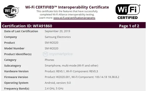 sm w2020 wi fi certification 1