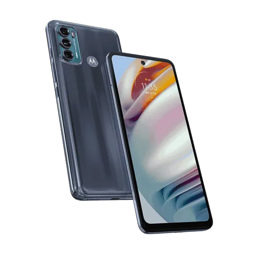 smartphone moto g60 128 gb imagem frontal curvada azul