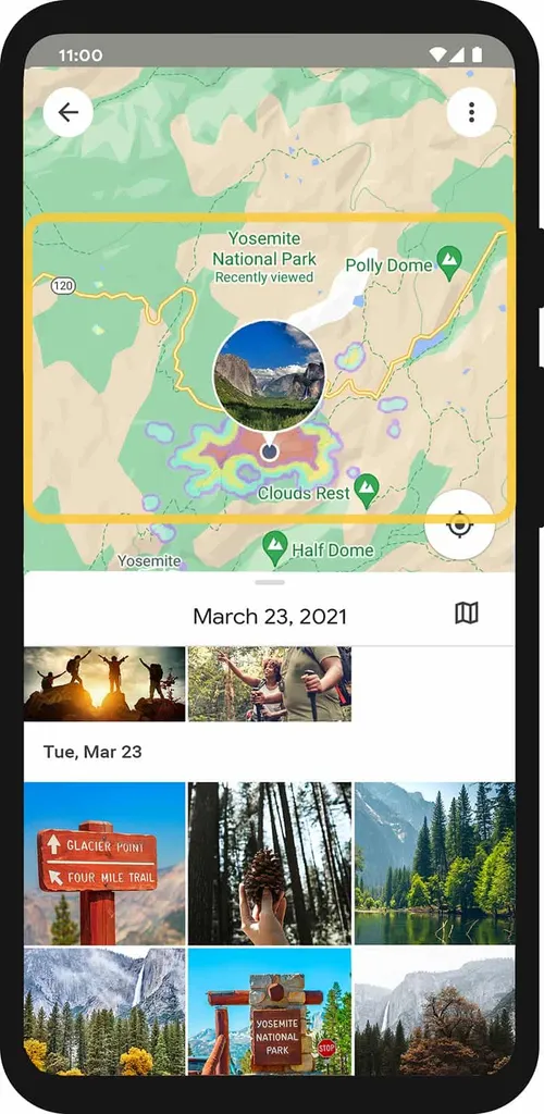 sort by location google photos