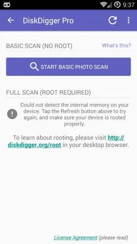 start and scan files