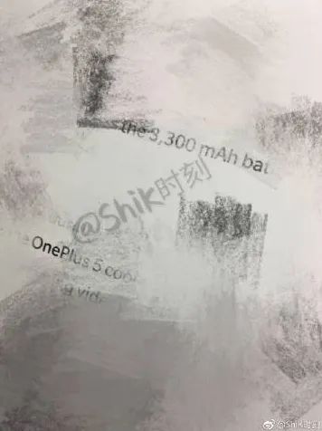 strange poster says that the oneplus 5 will sport a 3300mah battery
