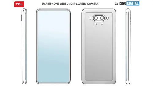 tcl smartphone fotocamera sotto display brevetto 2