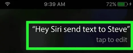 text siri
