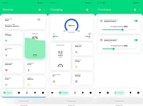 the health of your battery and other vital data with