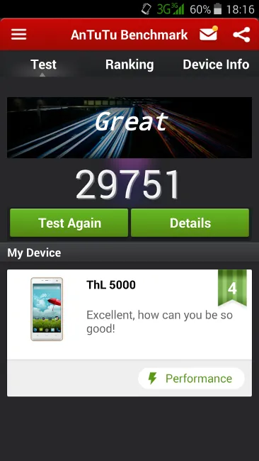 thl 5000 antutu