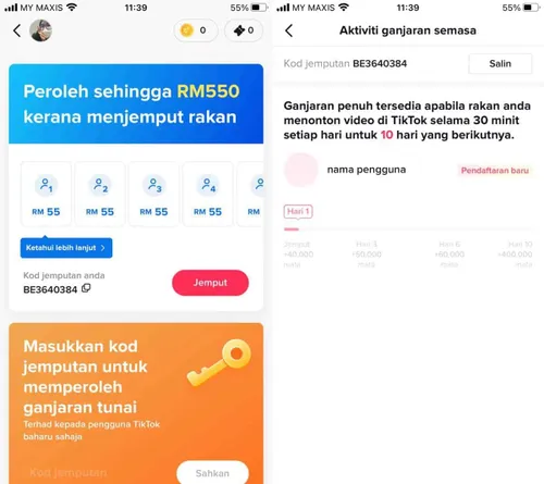 tiktok referral rewards malaysia