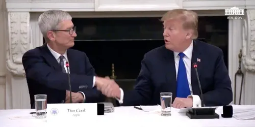 tim cook donald trump handshake