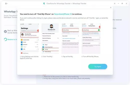 turn off find my iphone