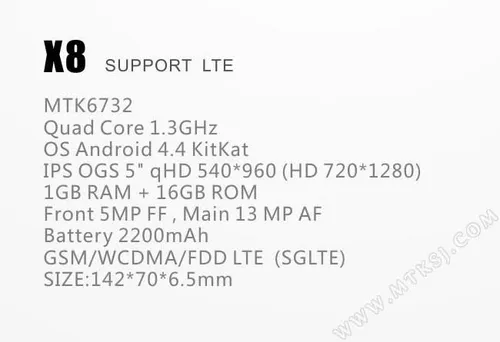 unistar x8 specifications