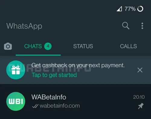 wa cashback android
