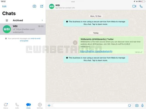 wa chat list view ipad ios 768x576 1