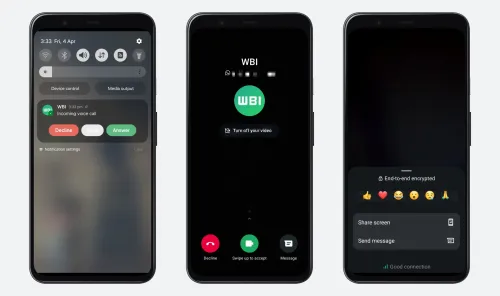 wa enhanced voice video call experience mute emoji reactions android scaled