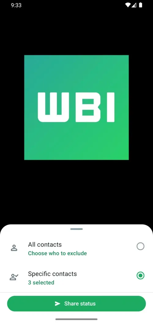 wa status privacy confirmation feature android