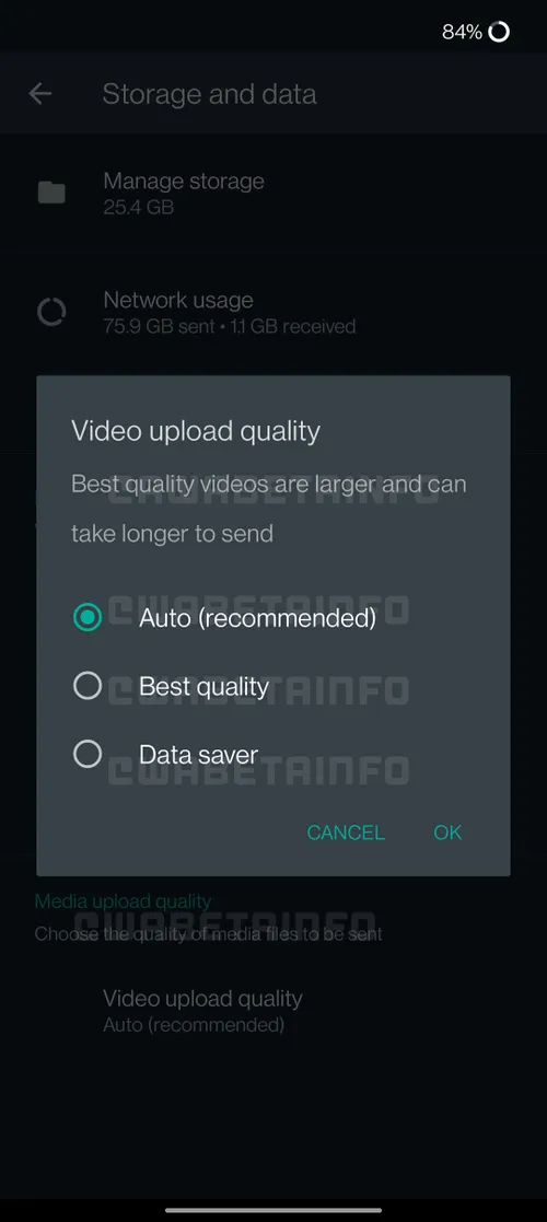 wa video quality android 1
