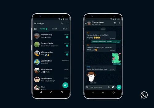 whatsapp dark mode