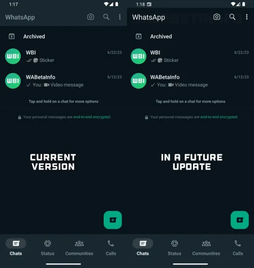 whatsapp darker header