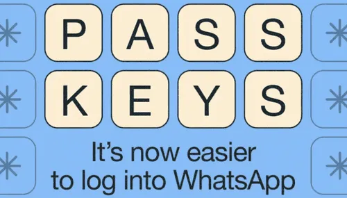whatsapp passkeys support