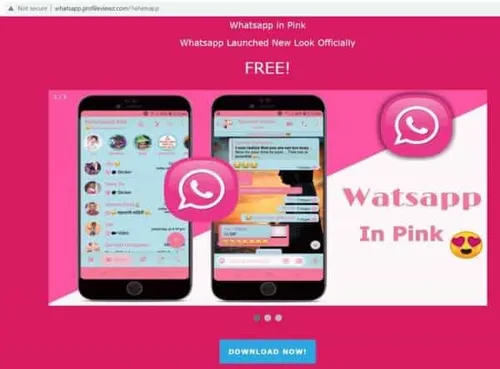whatsapp pink