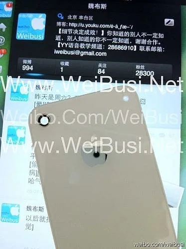 white iphone 5 leak led flash
