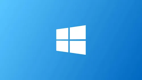 windows 10 blue logo header