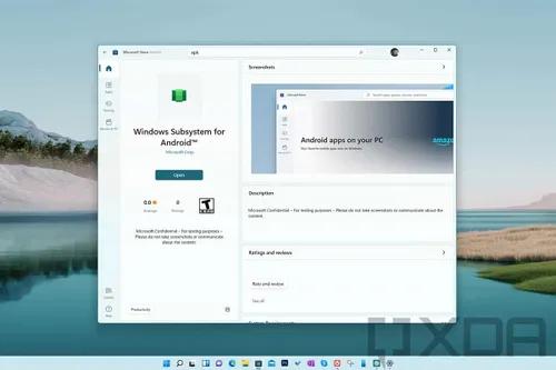 windows subsystem for android