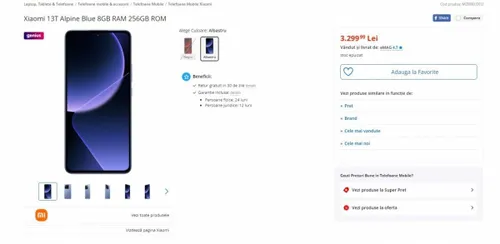 xiaomi 13t listing