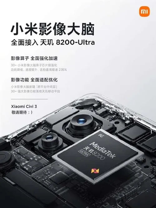 xiaomi civi 3 e