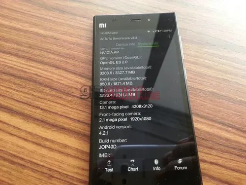 xiaomi hands on unboxing mi3 antutu 1