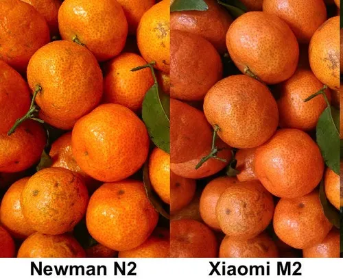 xiaomi m2 vs newman n2 close up photos