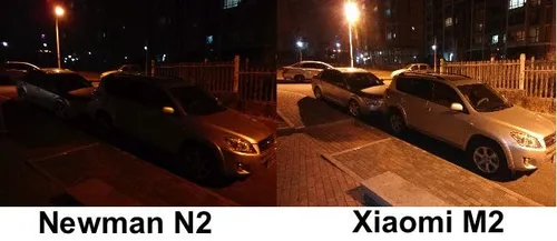 xiaomi m2 vs newman n2 night photo