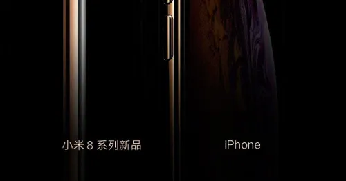 xiaomi mi 8 and iphone