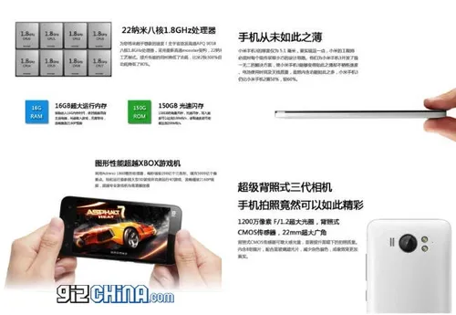 xiaomi mi3 concept specification