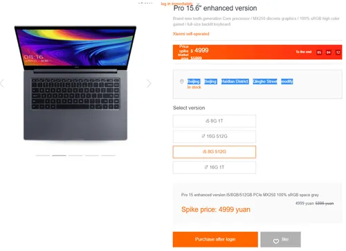 xiaomi notebook pro